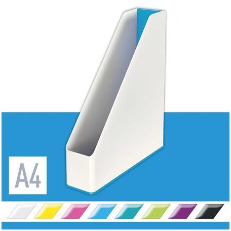 LEITZ Iratpapucs, műanyag, 73 mm, kettős színhatású, LEITZ "Wow", kék