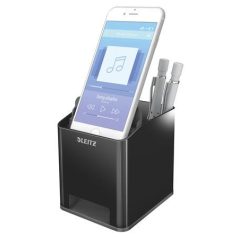   LEITZ Írószertartó, kettős színhatású, LEITZ "Duo", fekete