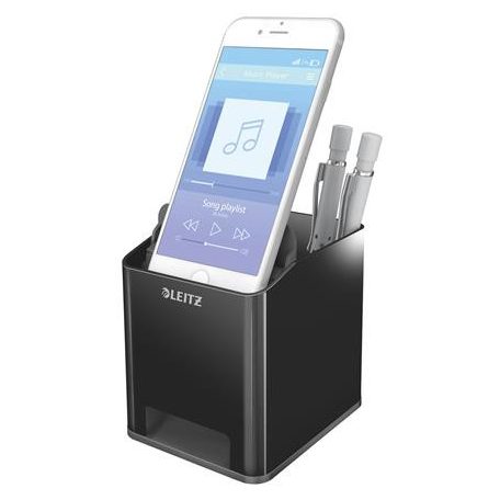 LEITZ Írószertartó, kettős színhatású, LEITZ "Duo", fekete