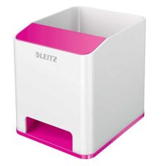   LEITZ Írószertartó, kettős színhatású, LEITZ "Wow", rózsaszín