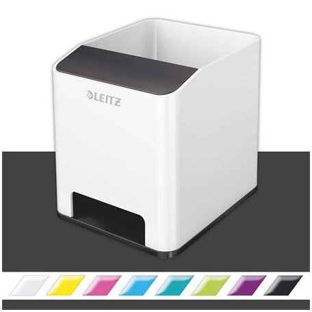 LEITZ Írószertartó, kettős színhatású, LEITZ "Wow", fekete