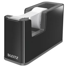   LEITZ Ragasztószalag-adagoló, asztali, feltöltött, LEITZ "Duo", fekete