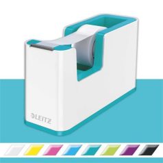   LEITZ Ragasztószalag-adagoló, asztali, feltöltött, LEITZ "Wow", fehér-jégkék