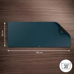   LEITZ Asztali alátét egérpaddal, 100x40 cm, LEITZ, sötétszürke