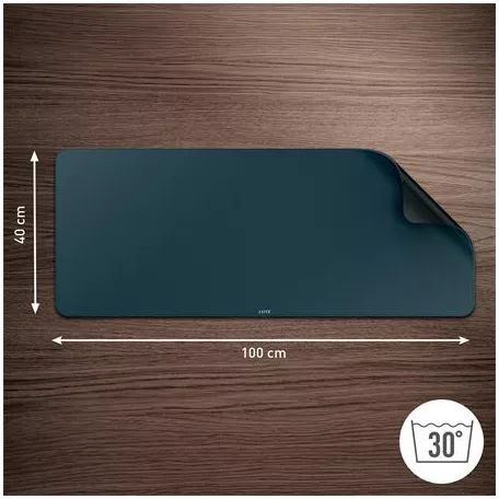 LEITZ Asztali alátét egérpaddal, 100x40 cm, LEITZ, sötétszürke