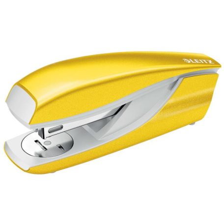 LEITZ Tűzőgép, 24/6, 26/6, 30 lap, LEITZ "Nexxt Wow", sárga
