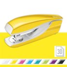 LEITZ Tűzőgép, 24/6, 26/6, 30 lap, LEITZ "Nexxt Wow", sárga