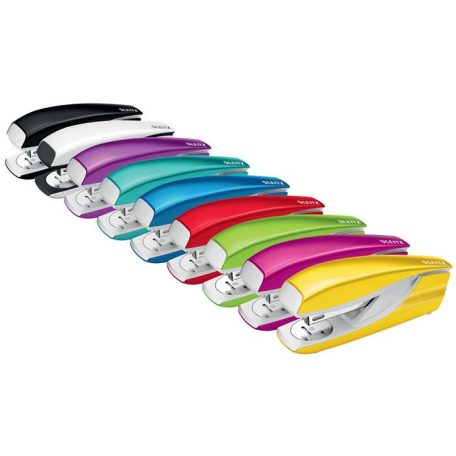 LEITZ Tűzőgép, 24/6, 26/6, 30 lap, LEITZ "Nexxt Wow", piros