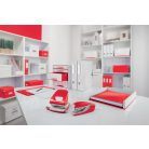 LEITZ Tűzőgép, 24/6, 26/6, 30 lap, LEITZ "Nexxt Wow", piros