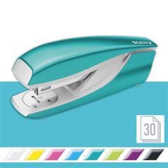   LEITZ Tűzőgép, 24/6, 26/6, 30 lap, LEITZ "Nexxt Wow", jégkék