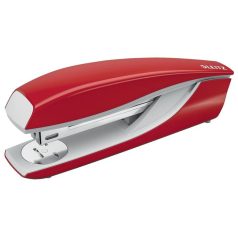   LEITZ Tűzőgép, nagyteljesítményű, lapos tűzés, LEITZ "Nexxt 5504", piros