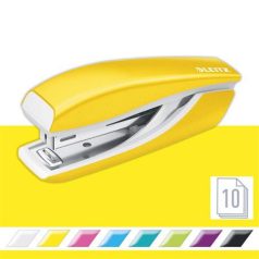   LEITZ Tűzőgép, mini, No. 10, 10 lap, fém, LEITZ Nexxt Wow", sárga