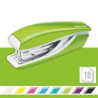 LEITZ Tűzőgép, mini, No. 10, 10 lap, fém, LEITZ"Nexxt Wow", zöld