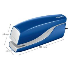   LEITZ Tűzőgép, elektromos, No. 10, 10 lap, LEITZ "Nexxt 5532", kék