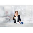 LEITZ Tűzőgép, elektromos, No. 10, 10 lap, LEITZ "Nexxt 5532", kék