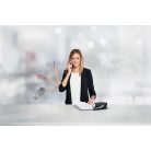 LEITZ Tűzőgép, elektromos, No. 10, 10 lap, LEITZ "Nexxt 5532", fekete