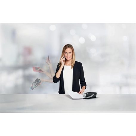 LEITZ Tűzőgép, elektromos, No. 10, 10 lap, LEITZ "Nexxt 5532", fekete