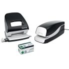 LEITZ Tűzőgép, elektromos, 24/6, 20 lap, LEITZ "Nexxt 5533", fekete