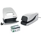 LEITZ Tűzőgép, elektromos, 24/6, 20 lap, LEITZ "Nexxt 5533", fehér