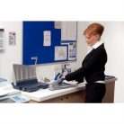 LEITZ Tűzőgép, nagyteljesítményű, 80 lap, LEITZ "5551", ezüst