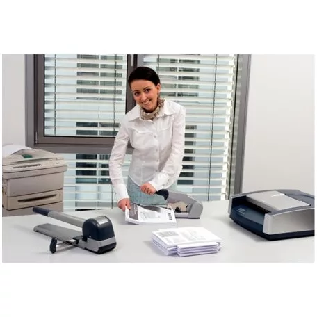 LEITZ Tűzőgép, nagyteljesítményű, 23/15 XL, 120 lap, lapos tűzés, LEITZ "5553", ezüst