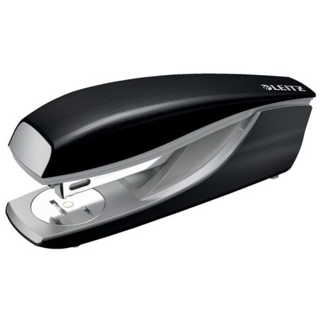 LEITZ Tűzőgép, 24/6, 26/6, 30 lap, LEITZ "Nexxt Style", szaténfekete