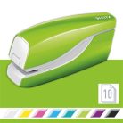 LEITZ Tűzőgép, elektromos, No.10, 10 lap, LEITZ "Wow", zöld