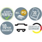 LEITZ Tűzőgép, 24/6, 26/6, 30 lap, LEITZ "Cosy", melegsárga