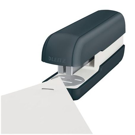 LEITZ Tűzőgép, 24/6, 26/6, 30 lap, LEITZ "Cosy", bársonyszürke
