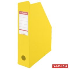  ESSELTE Iratpapucs, PVC/karton, 70 mm, összehajtható, ESSELTE, Vivida sárga