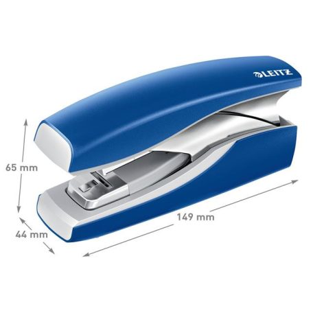 LEITZ Tűzőgép, 26/6, 30 lap, LEITZ "Nexxt Softpress", kék