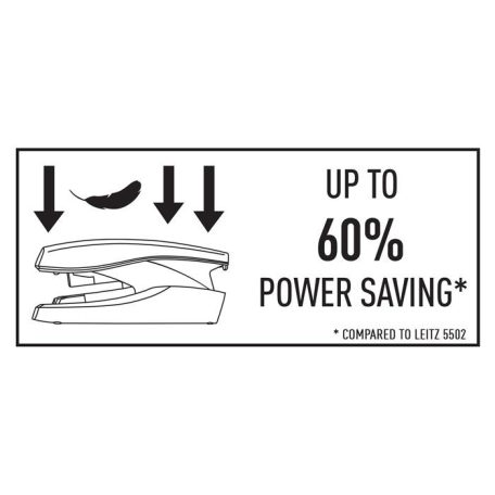 LEITZ Tűzőgép, 26/6, 30 lap, LEITZ "Nexxt Softpress", kék