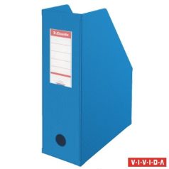   ESSELTE Iratpapucs, PVC/karton, 100 mm, összehajtható, ESSELTE, Vivida kék