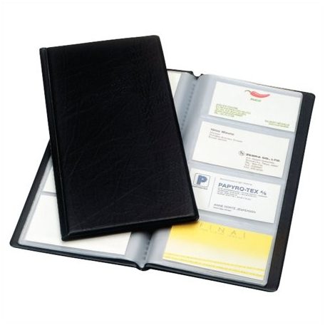 ESSELTE Névjegytartó, 128 db-os, ESSELTE "Standard", fekete