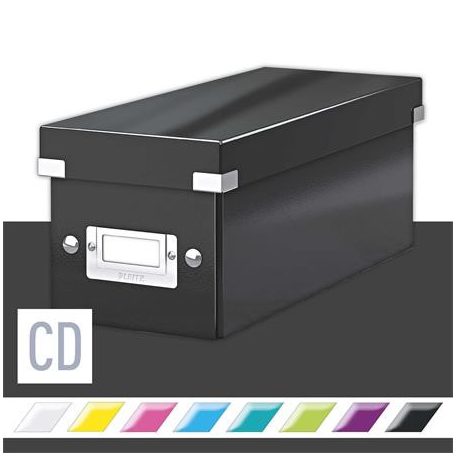 LEITZ CD-doboz, LEITZ "Click&Store", fekete