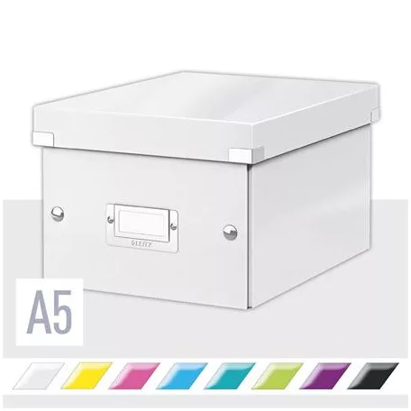 LEITZ Doboz, A5 méret, LEITZ "Click&Store", fehér