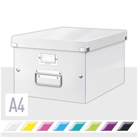 LEITZ Doboz, A4 méret, LEITZ "Click&Store", fehér