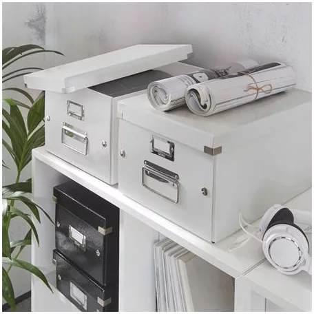 LEITZ Doboz, A4 méret, LEITZ "Click&Store", fehér