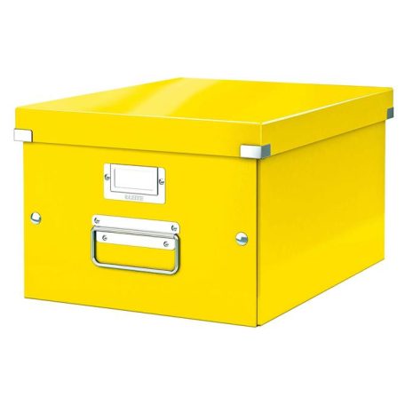 LEITZ Doboz, A4 méret, LEITZ "Click&Store", sárga