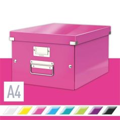   LEITZ Doboz, A4 méret, LEITZ "Click&Store", rózsaszín