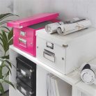 LEITZ Doboz, A4 méret, LEITZ "Click&Store", rózsaszín