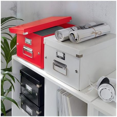 LEITZ Doboz, A4 méret, LEITZ "Click&Store", piros
