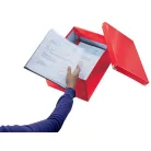 LEITZ Doboz, A4 méret, LEITZ "Click&Store", piros
