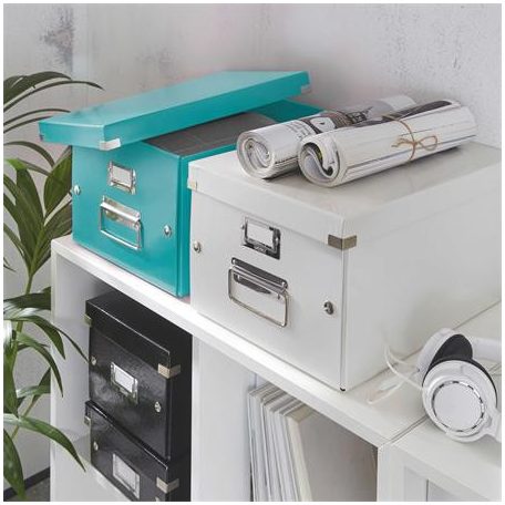 LEITZ Doboz, A4 méret, LEITZ "Click&Store", jégkék