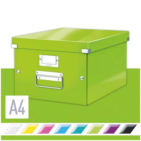 LEITZ Doboz, A4 méret, LEITZ "Click&Store", zöld