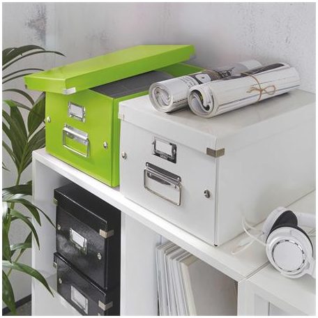 LEITZ Doboz, A4 méret, LEITZ "Click&Store", zöld