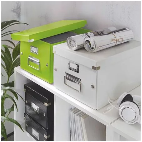 LEITZ Doboz, A4 méret, LEITZ "Click&Store", zöld