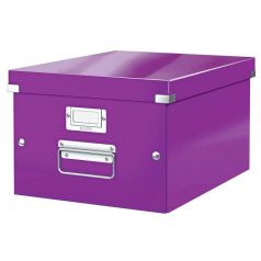 LEITZ Doboz, A4 méret, LEITZ "Click&Store", lila