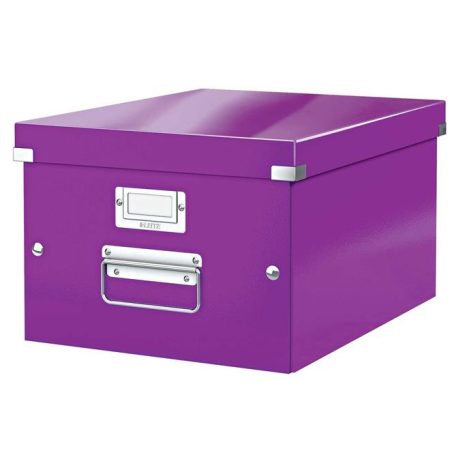 LEITZ Doboz, A4 méret, LEITZ "Click&Store", lila
