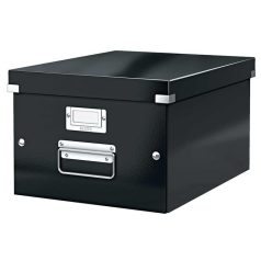   LEITZ Doboz, A4 méret, LEITZ "Click&Store", fekete